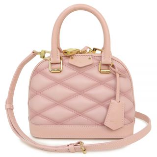 ルイヴィトン(LOUIS VUITTON)のルイ ヴィトン アルマ BB 2WAY 斜め掛け ショルダー ハンドバッグ マルタージュ レザー ロザベラ ピンク ゴールド金具 M24453 箱付 LOUIS VUITTON（未使用　展示品）(ハンドバッグ)