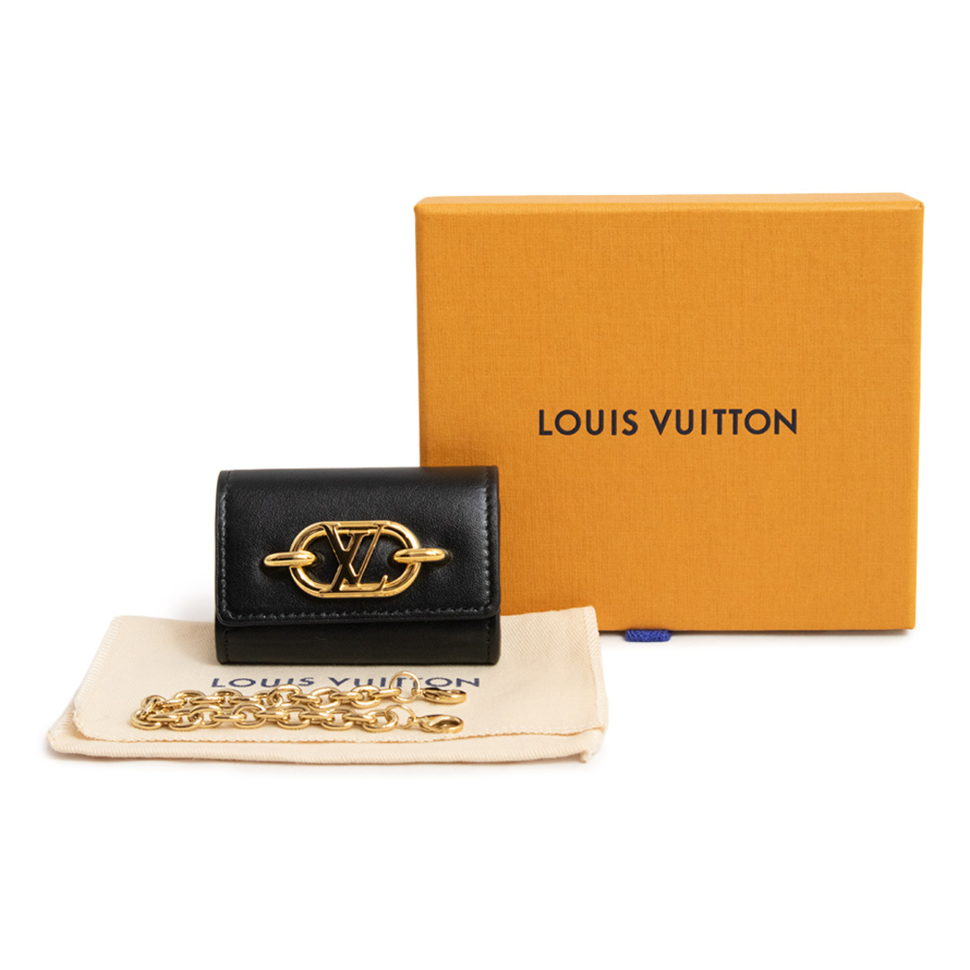 LOUIS VUITTON(ルイヴィトン)のルイ ヴィトン ビジュー サック イヤホン ホルダー LV リンク カーフスキン レザー ブラック 黒 ゴールド金具 M00829 箱付 LOUIS VUITTON（新品・未使用品） レディースのファッション小物(その他)の商品写真