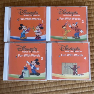ディズニー(Disney)のDWE ディズニーワールドファミリー　fun with Words CD4本(キッズ/ファミリー)