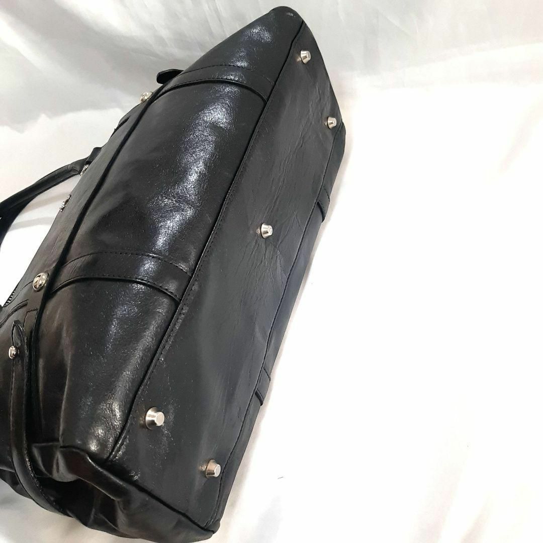 Kitamura - キタムラ トートバッグ 革 ロゴ 黒 A4 レザー 大容量 Kitamura - キタムラ トートバッグ 革 ロゴ 黒 A4 レザー 大容量