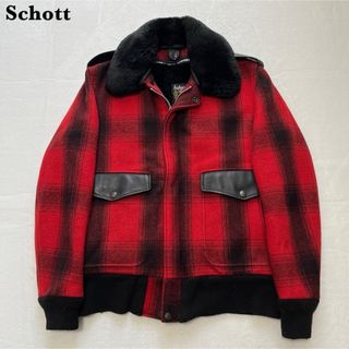 ショット(schott)の【希少】Schott ショット 7121 バッファローチェック ブルゾン 40(ブルゾン)