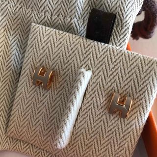 エルメス(Hermes)のポップアッシュ　ポップh ミニ　ピアス　hermes マロングラッセ(ピアス)