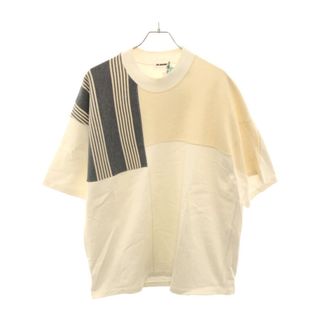 ジルサンダー(Jil Sander)のJIL SANDER ジルサンダー 19AW パッチワークオーバーサイズTシャツ アイボリー L JSMS707045(Tシャツ/カットソー(半袖/袖なし))