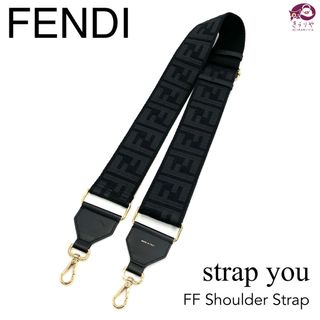 フェンディ(FENDI)のフェンディ ストラップ ユー FF ショルダー ストラップ キャンバス レザー(その他)