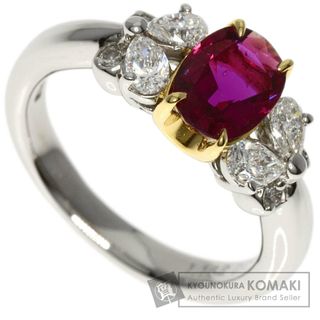 SELECT JEWELRY ルビー ダイヤモンド リング・指輪 PT950 K18YG レディース(リング(指輪))