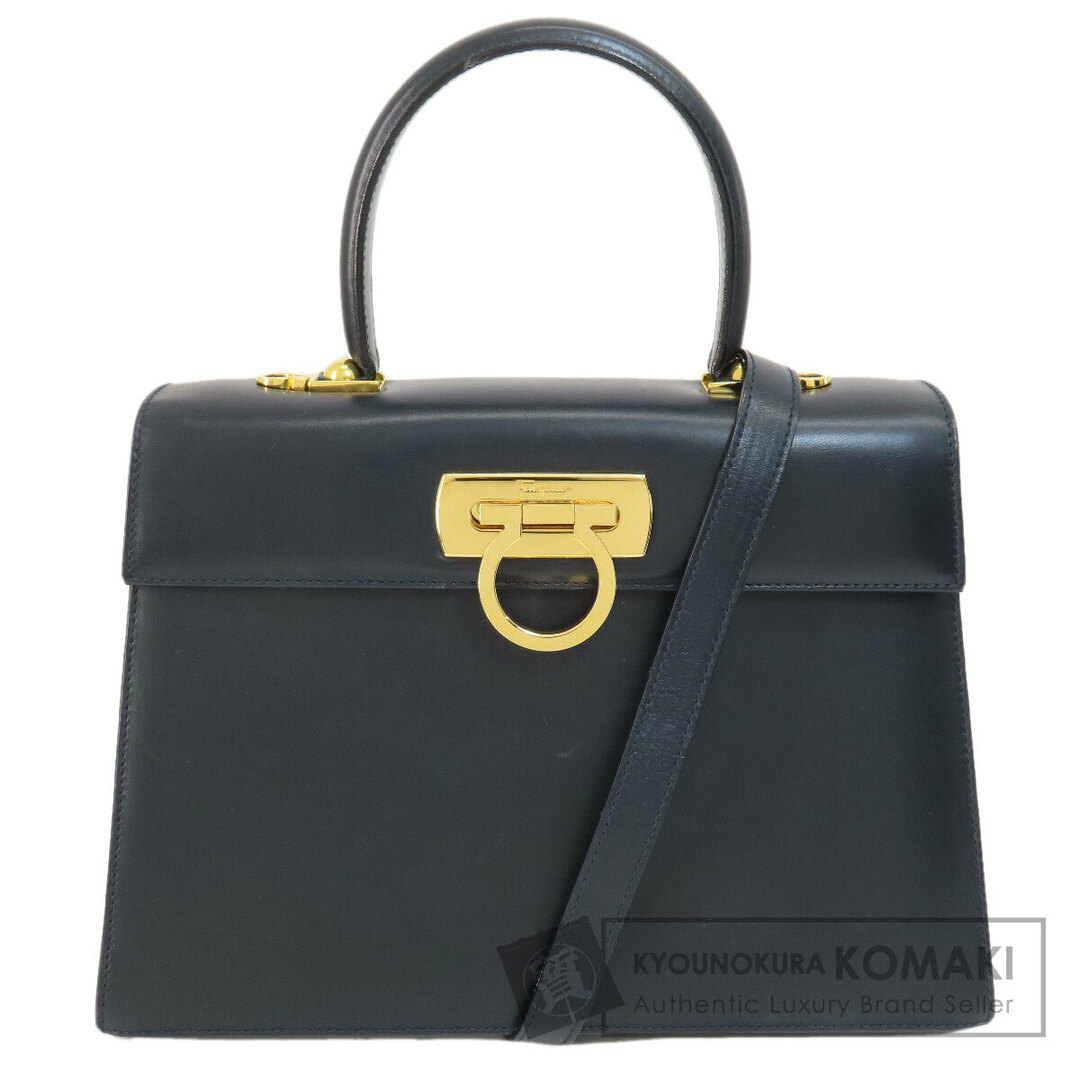 Salvatore Ferragamo ガンチーニ金具 ハンドバッグ レザー レディース56119172ブランド