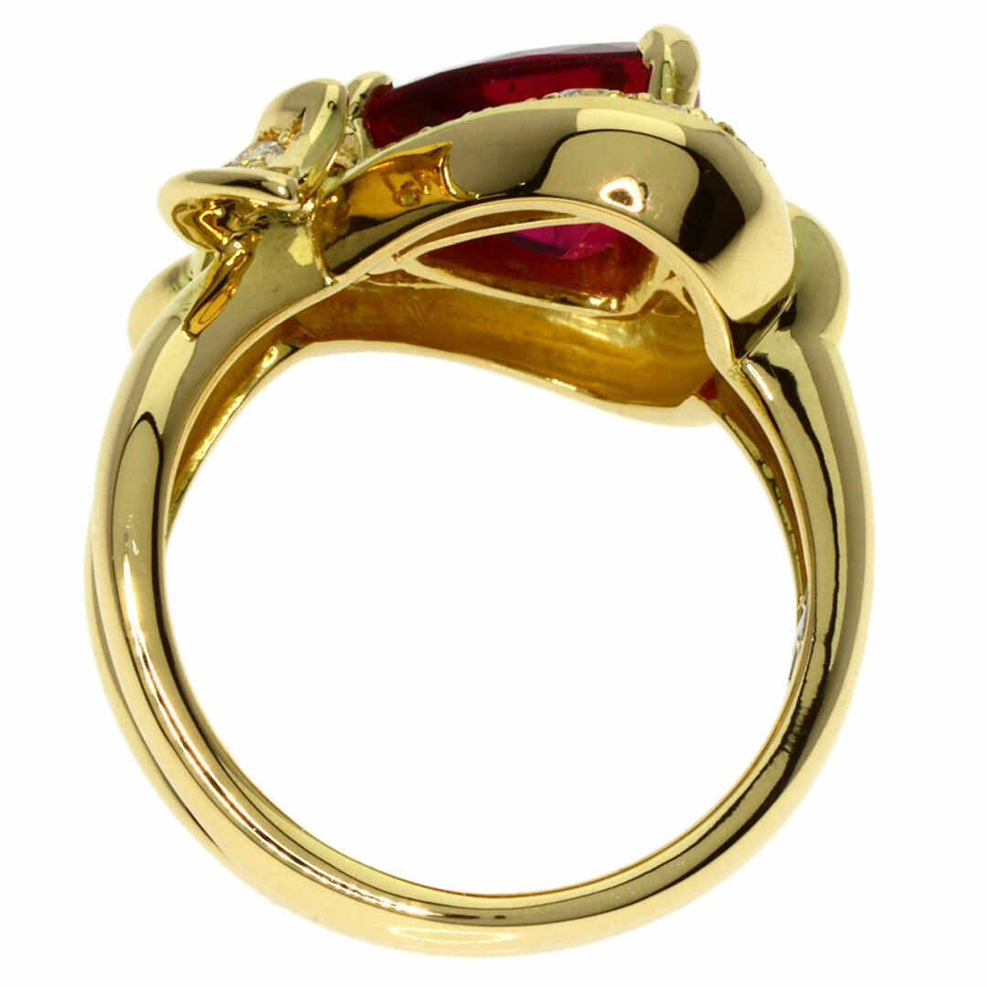 MITSUO KAJI ルベライト ダイヤモンド リング・指輪 K18YG レディース レディースのアクセサリー(リング(指輪))の商品写真