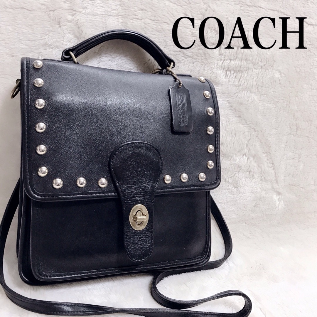 COACH - 美品 激レア オールドコーチ スタッズ ターンロック COACH - 美品 激レア オールドコーチ スタッズ ターンロック
