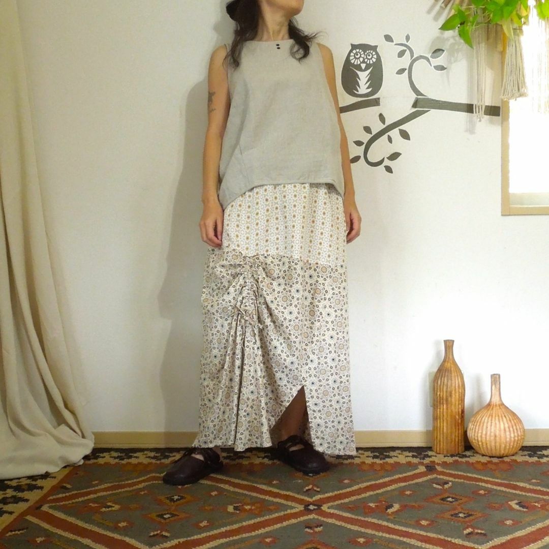 チャイハネ - 【SALE】万華鏡みたいな幾何学柄アシンメトリースカート