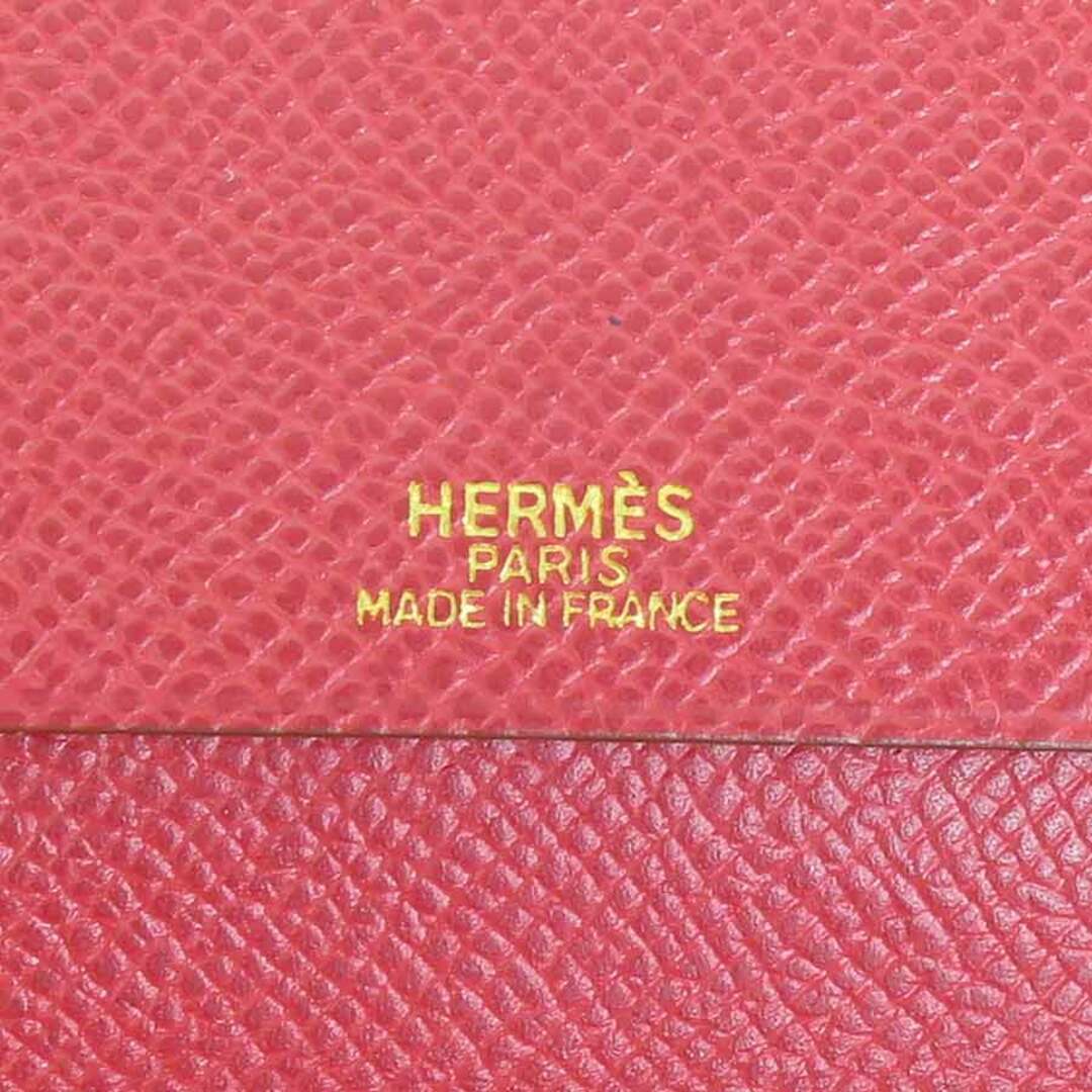 Hermes(エルメス)のエルメス HERMES 手帳カバー レザー ブラック/レッド ユニセックス 送料無料【中古】 e57925g メンズのファッション小物(手帳)の商品写真