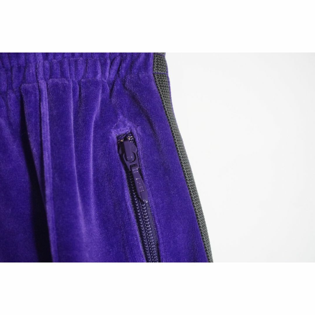 Needles(ニードルス)の美品23AW NEEDLESニードルス ベロア トラック パンツ 紫119O▲ メンズのパンツ(その他)の商品写真