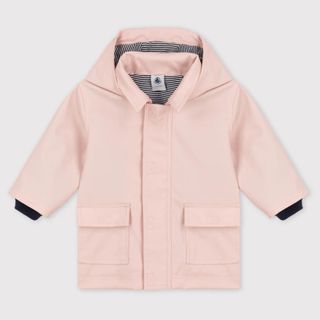 プチバトー(PETIT BATEAU)のプチバトー ヨットパーカ ライトピンク(レインコート)