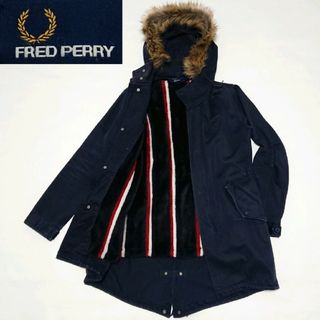 FRED PERRY フレッドペリー 刺繍ロゴ モッズコート ミリタリーコート