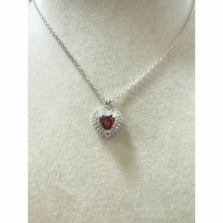 スワロフスキー(SWAROVSKI)の☆仕上済☆ スワロフスキー ハートネックレス 5446301 クリスタル 赤(ネックレス)