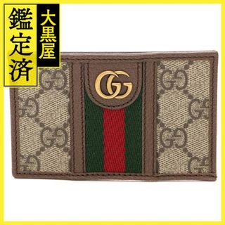 グッチ(Gucci)のグッチ　オフィディア 　カードケース　ベージュ　 PVC　レザー　【200】(その他)