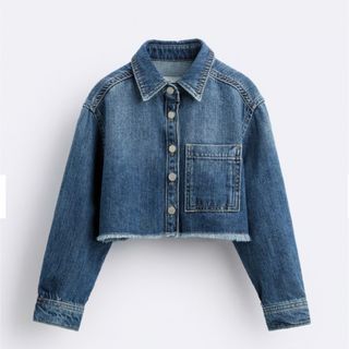 ザラ(ZARA)のZARA×maison specialコラボ　ショート丈デニムシャツ(ジャケット/上着)