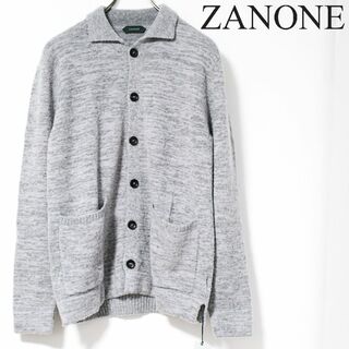 ザノーネ(ZANONE)の新品 ザノーネ イタリア製 ブークレウールニットカーディガンシャツ 48（M相当(ニット/セーター)