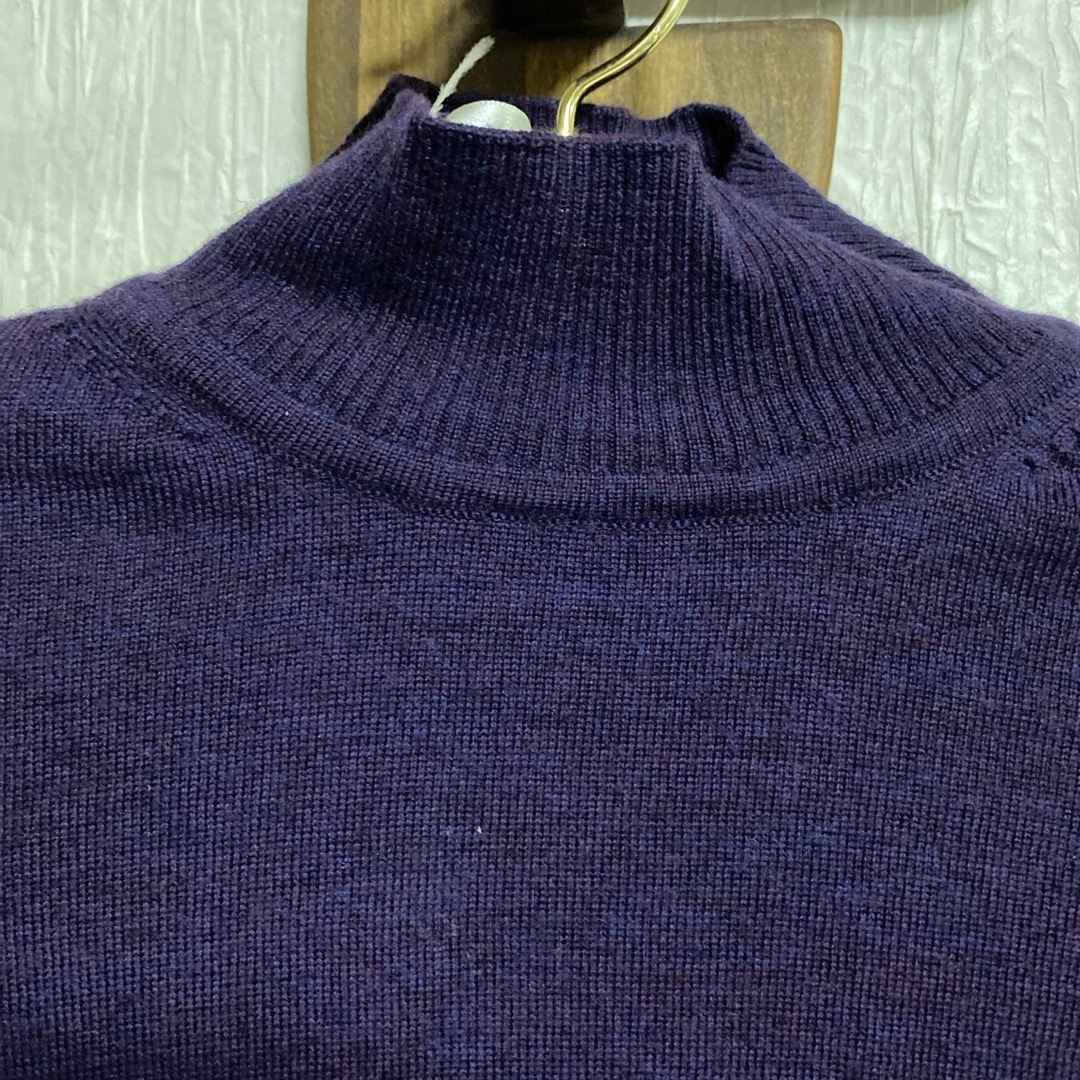 ウール100%パープル系メランジセーター(実家保管品) レディースのトップス(ニット/セーター)の商品写真