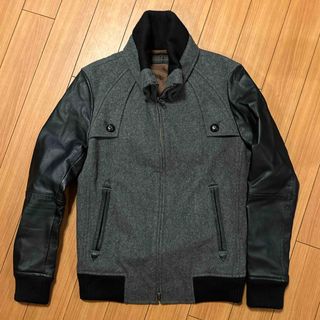 モルガンオム(MORGAN HOMME)の【MORGAN HOMME】モルガンオム　レザー切替スタジャン(スタジャン)