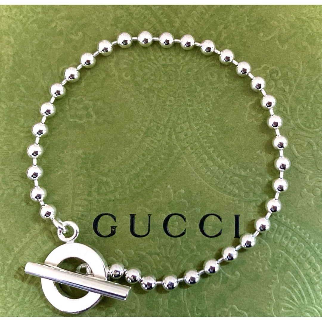 Gucci - 正規品/美品 GUCCI/グッチ ボールチェーンブレスレット(size18