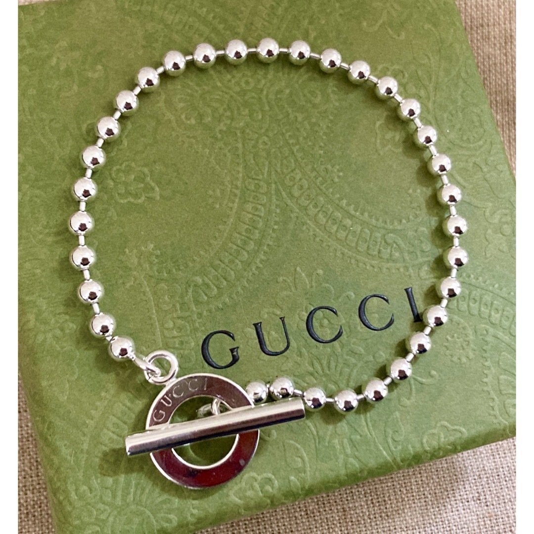 Gucci - 正規品/美品 GUCCI/グッチ ボールチェーンブレスレット(size18