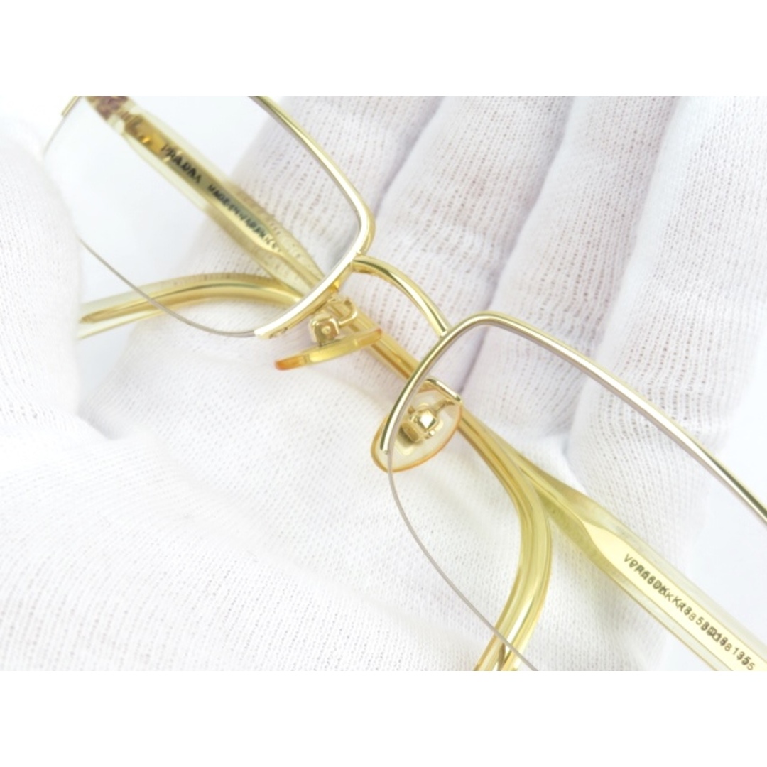 PRADA - □美品□ プラダ 眼鏡 メガネ 度あり ゴールド K18 PRADA - □美品□ プラダ 眼鏡 メガネ 度あり ゴールド K18