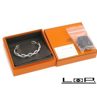 エルメス  Collier de Chien PM コリエドシアンPMシルバーバングルブレスレット メンズ ST