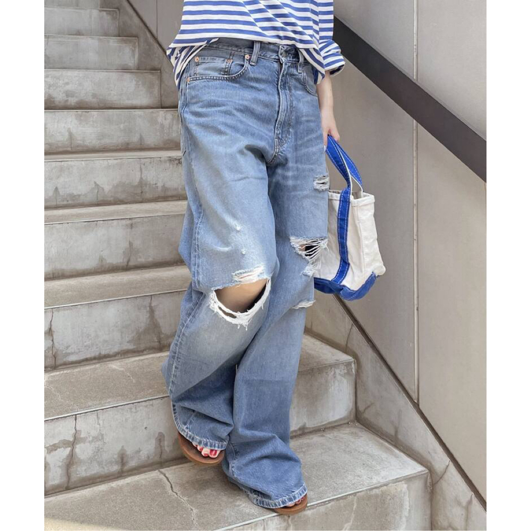 L'Appartement DEUXIEME CLASSE(アパルトモンドゥーズィエムクラス)の専用⭐︎L'Appartement DENIMIST WIDELEG JEANS レディースのパンツ(デニム/ジーンズ)の商品写真