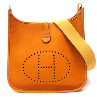 エルメス(Hermes)の【★HERMES★】エルメス　『エブリン 1GM/33』　マスタードイエロー/トゴ/ゴールド金具/斜めがけショルダー/クロスバッグ/ムタード系//ルージュ /エヴリン/エブリン　34631K1223　＠【中古】(ショルダーバッグ)