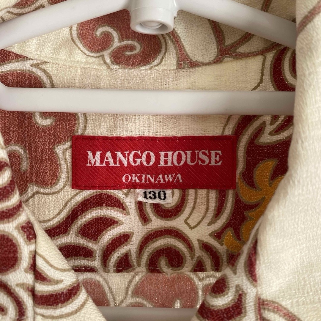 MANGO(マンゴ)のMANGO HOUSE アロハシャツ かりゆしウェア 130cm キッズ/ベビー/マタニティのキッズ服男の子用(90cm~)(Tシャツ/カットソー)の商品写真