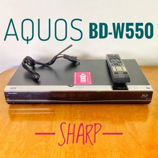 シャープ(SHARP)のSHARP シャープ　ブルーレイレコーダー HDD 500GB 2チューナー(ブルーレイレコーダー)