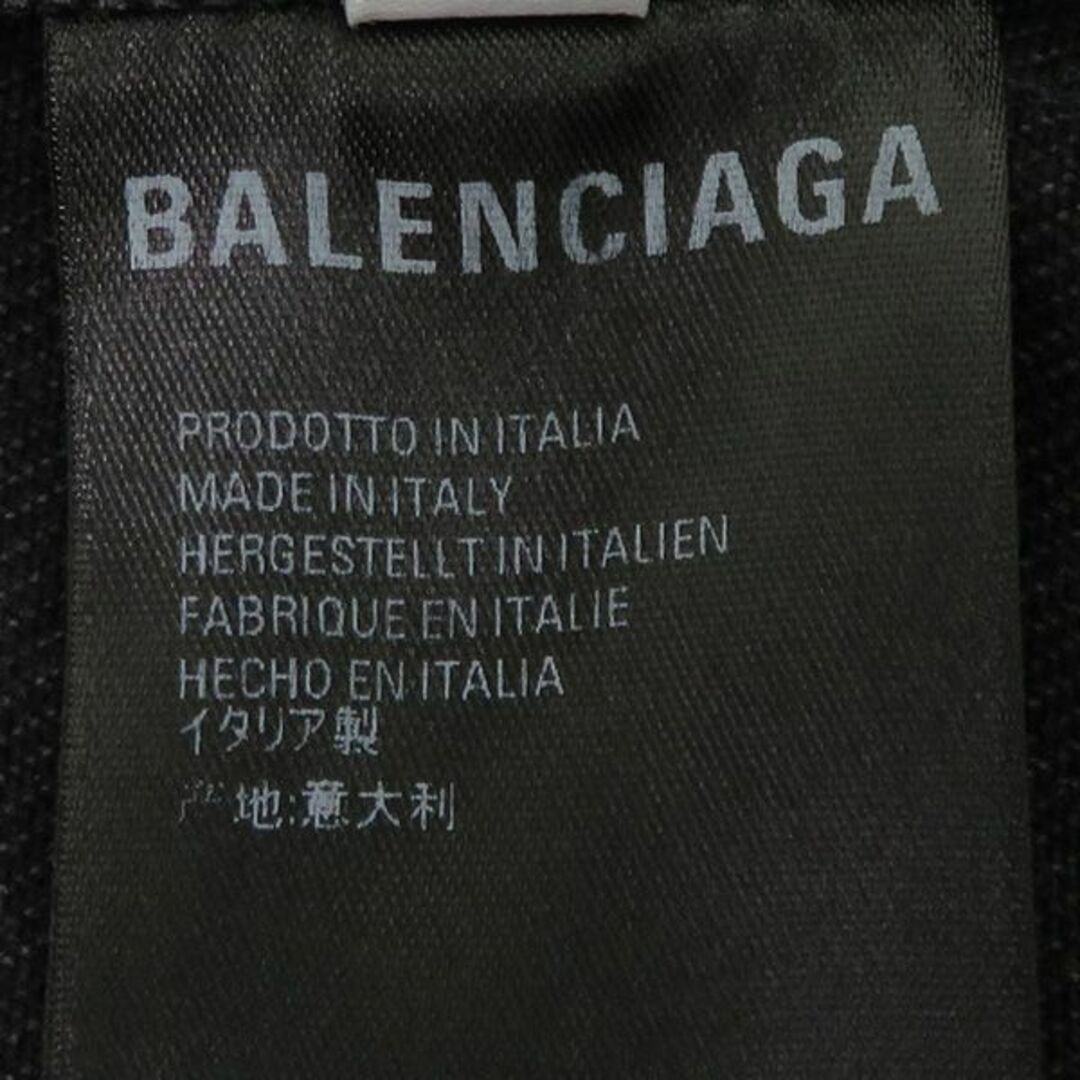 Balenciaga(バレンシアガ)の美品 バレンシアガ 571324 レインボーロゴ ウォッシュ加工 ボタンダウン オーバーサイズ デニム ジャケット Gジャン 46047 メンズのジャケット/アウター(Gジャン/デニムジャケット)の商品写真