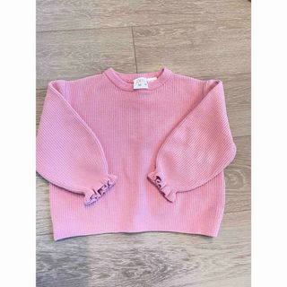 ザラキッズ(ZARA KIDS)のzara ピンクニット　90(ニット)