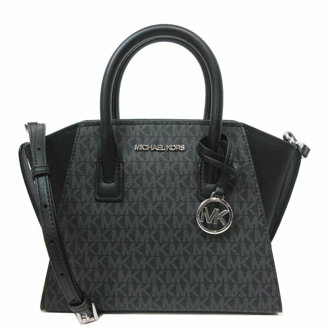 Michael Kors(マイケルコース)の【新品】マイケルコース バッグ ハンドバッグ 35F1S4VM2B BLACK(ブラック) MICHAEL KORS アヴリル PVC MK シグネチャー スモール サッチェル 2WAY 斜めがけ アウトレット レディース レディースのバッグ(ハンドバッグ)の商品写真