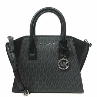 マイケルコース(Michael Kors)の【新品】マイケルコース バッグ ハンドバッグ 35F1S4VM2B BLACK(ブラック) MICHAEL KORS アヴリル PVC MK シグネチャー スモール サッチェル 2WAY 斜めがけ アウトレット レディース(ハンドバッグ)