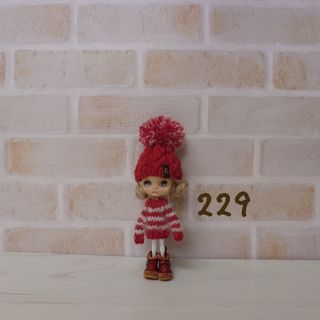 ＊229＊Petit Blythe ボーダーニット＆帽子の2点セット(その他)