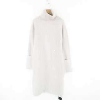 ルネ(René)の美品 Rene ルネ 6142330 ニットワンピース 36 M ウール100％ タートルネック 膝丈 レディース AM5283A29 (ミニワンピース)