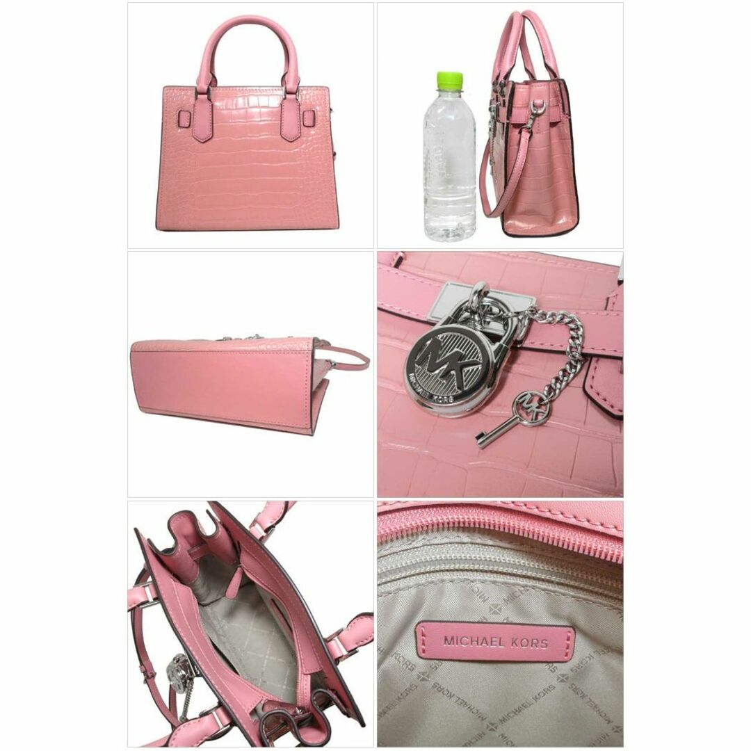 Michael Kors(マイケルコース)の【新品】マイケルコース バッグ ハンドバッグ 35F3SHMS1E PRIMROSE(ピンク系) MICHAEL KORS クロコ調 ハミルトン スモール サッチェル 2WAY 斜め掛け アウトレット レディース レディースのバッグ(ハンドバッグ)の商品写真