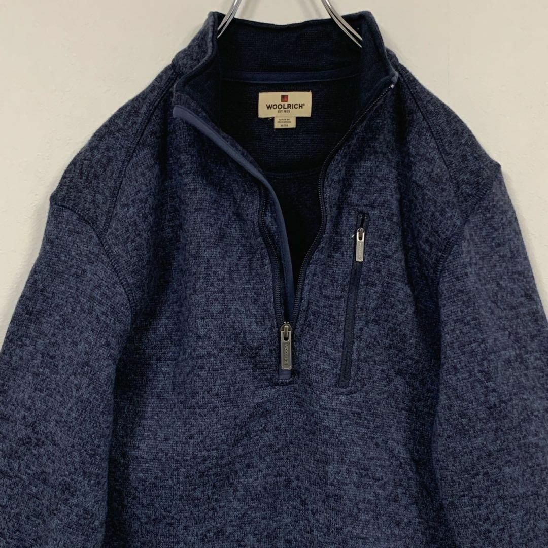 WOOLRICH(ウールリッチ)のWOOLRICH ハーフジップ トレーナー セーター Mサイズ メンズのトップス(ニット/セーター)の商品写真