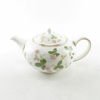 ウェッジウッド(WEDGWOOD)の美品 WEDGWOOD ウェッジウッド ワイルドストロベリー ティーポット SY8078Q (その他)