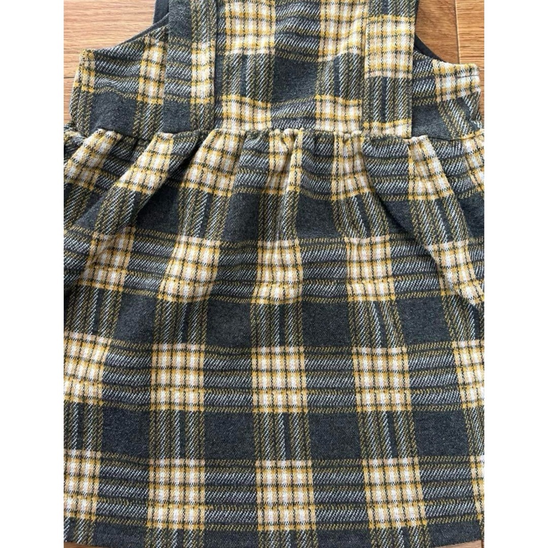 ZARA(ザラ)のZARA ザラ チェック ワンピース 104 キッズ/ベビー/マタニティのキッズ服女の子用(90cm~)(ワンピース)の商品写真