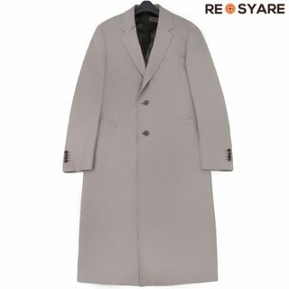 Salvatore Ferragamo - 極美品 Salvatore Ferragamo サルヴァトーレフェラガモ 現行タグ ウール シングルブレスト 2B チェスター ロング コート 46118