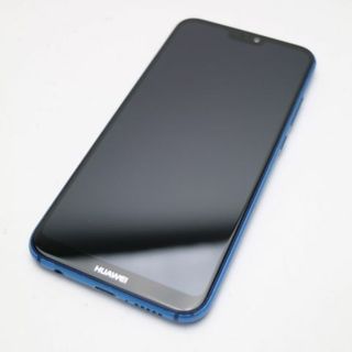 ファーウェイ(HUAWEI)の超美品 SIMフリー HUAWEI P20 lite ブルー 白ロム (スマートフォン本体)