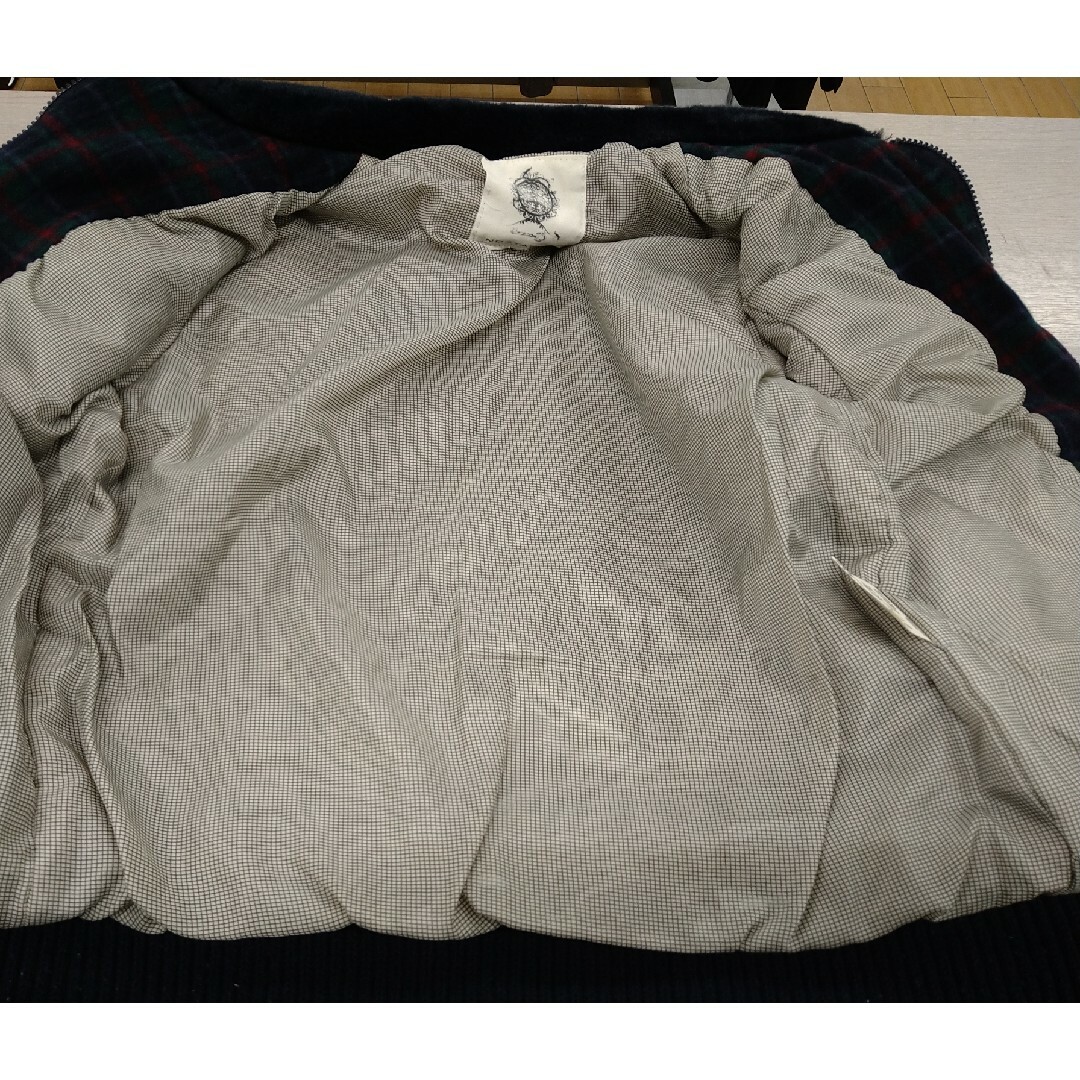 ブルゾン　スタジャン　襟ボア　チェックブルゾン メンズのジャケット/アウター(ブルゾン)の商品写真