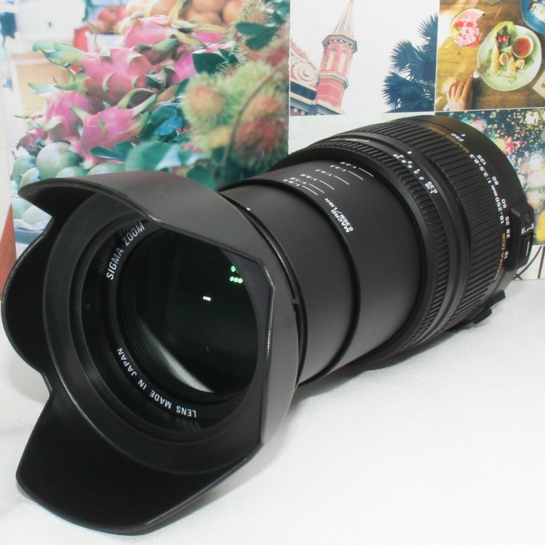 SIGMA(シグマ)の❤️手振れ補正内蔵❤️シグマ 18-250mm DC OS HSM キャノン用 スマホ/家電/カメラのカメラ(デジタル一眼)の商品写真