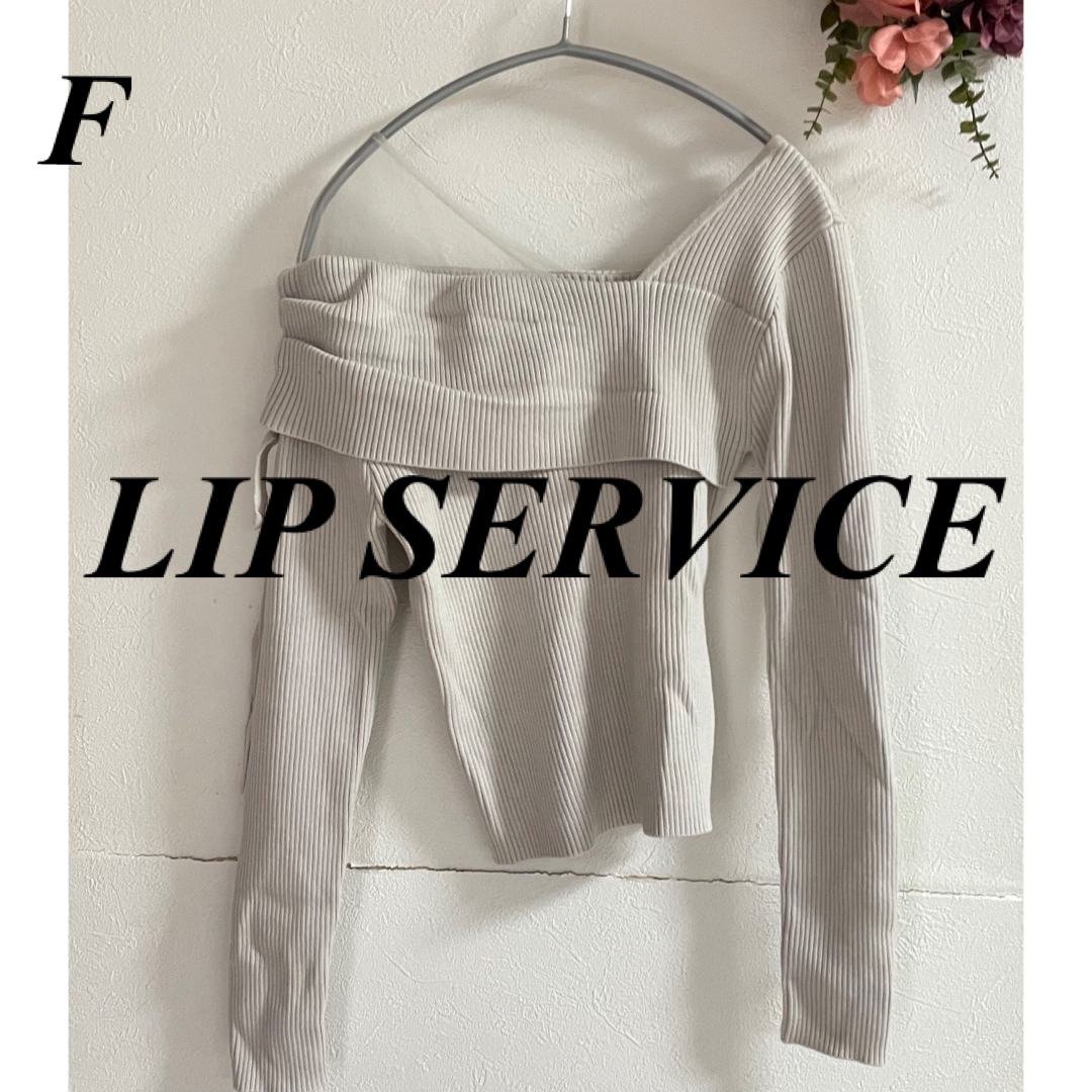 LIP SERVICE(リップサービス)のリップサービス LIP SERVICE シアーレイヤードリブニット  レディースのワンピース(ミニワンピース)の商品写真