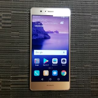 ファーウェイ(HUAWEI)のHuawei P9 lite 本体（ゴールド）(スマートフォン本体)