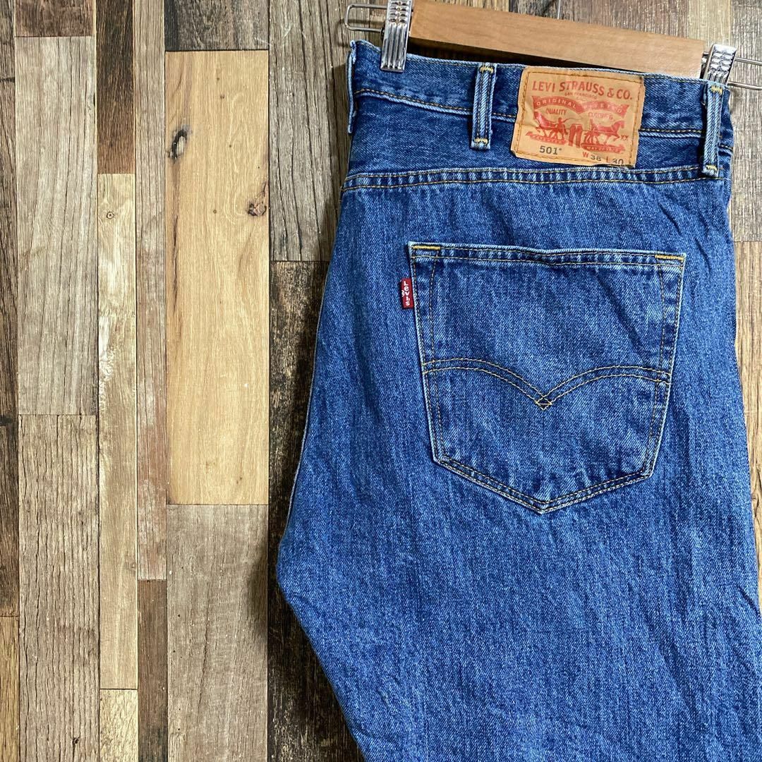 Levi's(リーバイス)のリーバイス メンズ デニム パンツ 501 ストレート 38 ブルー古着 90s メンズのパンツ(デニム/ジーンズ)の商品写真
