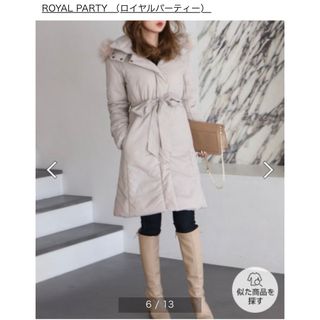 ロイヤルパーティー(ROYAL PARTY)の【極美品】ジルバイジルスチュアート ベルト付きパフィーコート SーM(ダウンコート)