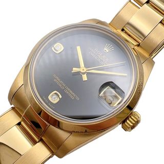 ロレックス(ROLEX)の　ロレックス ROLEX デイトジャスト31 T番 68248  K18イエローゴールド/オニキス ボーイズ 腕時計(腕時計)